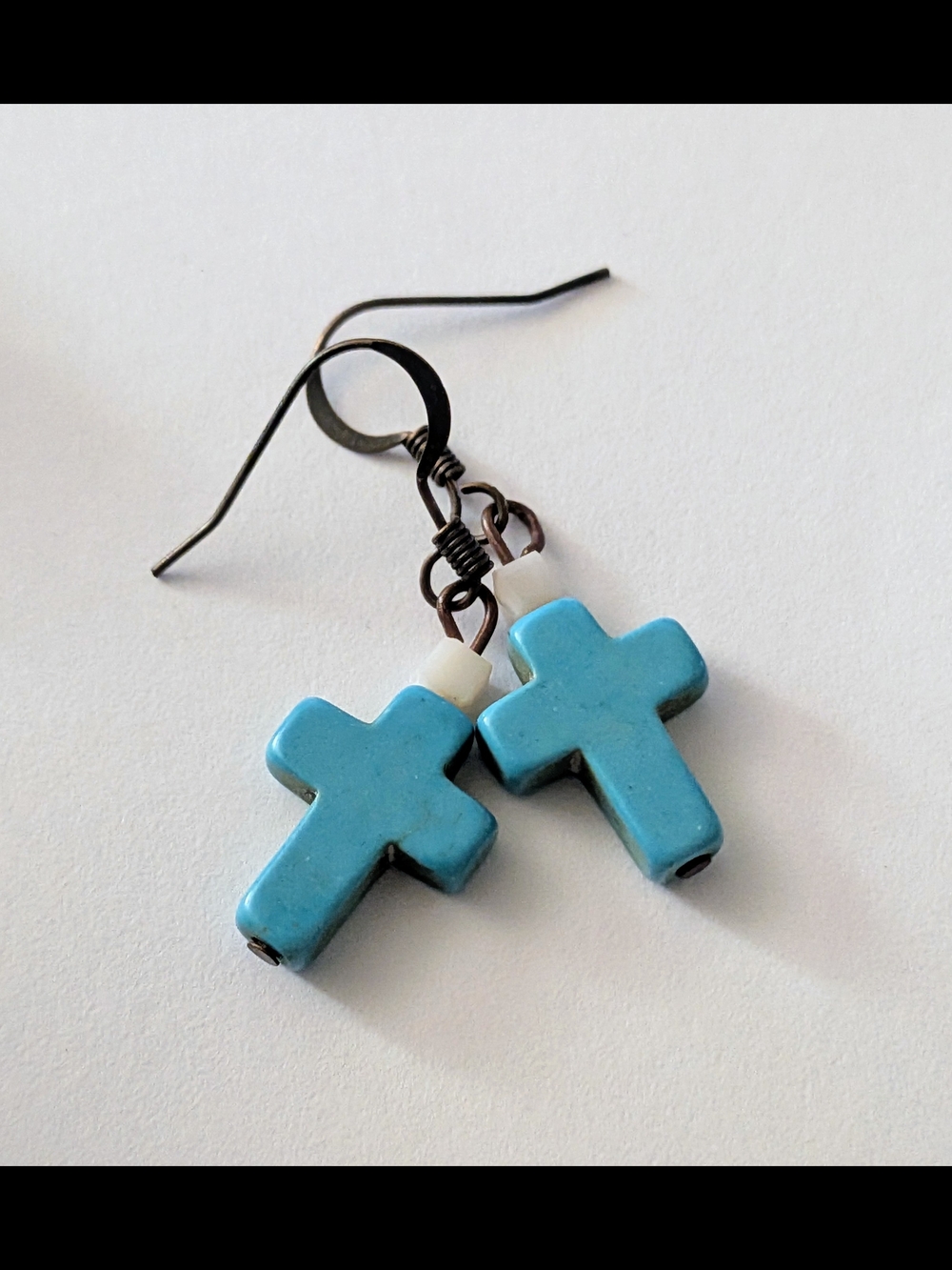 Cross Dangle Earrings